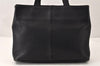Authentic Burberrys Vintage Leather Shoulder Hand Bag Black 4904K