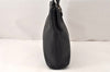Authentic Burberrys Vintage Leather Shoulder Hand Bag Black 4904K