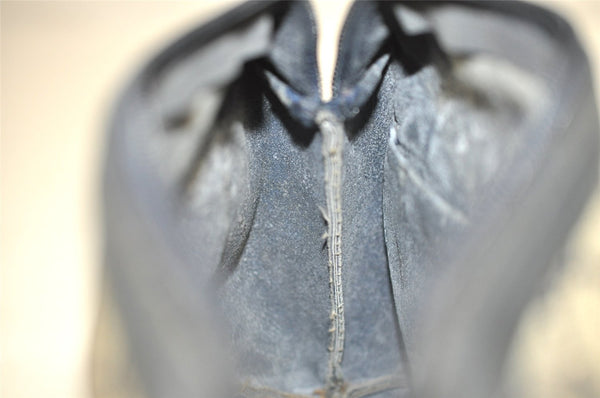 Authentic GUCCI Clutch Hand Bag Purse GG PVC Leather Navy Blue Junk 4905J