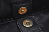 Authentic PRADA Vintage Fiocco Ribbon Leather Hand Tote Bag Black 4906J