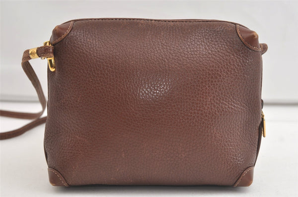Authentic GUCCI Vintage Shoulder Cross Body Bag Purse Leather Brown 4906K