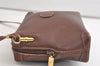 Authentic GUCCI Vintage Shoulder Cross Body Bag Purse Leather Brown 4906K
