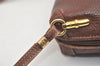 Authentic GUCCI Vintage Shoulder Cross Body Bag Purse Leather Brown 4906K