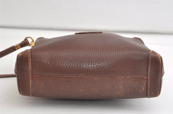 Authentic GUCCI Vintage Shoulder Cross Body Bag Purse Leather Brown 4906K
