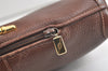 Authentic GUCCI Vintage Shoulder Cross Body Bag Purse Leather Brown 4906K