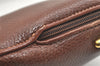 Authentic GUCCI Vintage Shoulder Cross Body Bag Purse Leather Brown 4906K