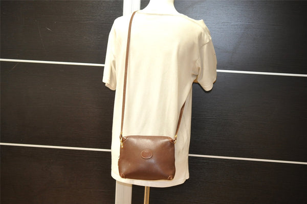 Authentic GUCCI Vintage Shoulder Cross Body Bag Purse Leather Brown 4906K