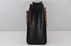 Authentic GUCCI Vintage Bamboo Hand Bag Leather Black Junk 4907K