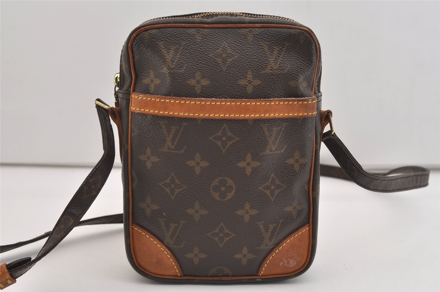 Authentic Louis Vuitton Monogram Danube Shoulder Cross Body Bag M45266 LV 4908J