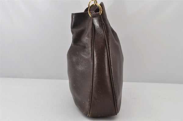 Authentic GUCCI Bamboo 2Way Shoulder Bag Leather Brown Junk 4908K