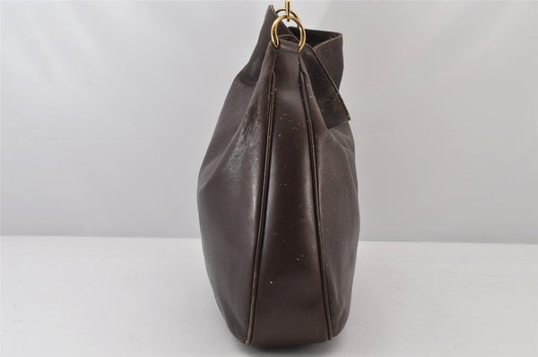 Authentic GUCCI Bamboo 2Way Shoulder Bag Leather Brown Junk 4908K