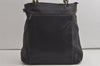 Authentic GUCCI Vintage Bamboo 2Way Shoulder Tote Bag Leather Black Junk 4909K
