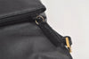Authentic GUCCI Vintage Bamboo 2Way Shoulder Tote Bag Leather Black Junk 4909K