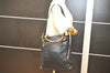 Authentic GUCCI Vintage Bamboo 2Way Shoulder Tote Bag Leather Black Junk 4909K