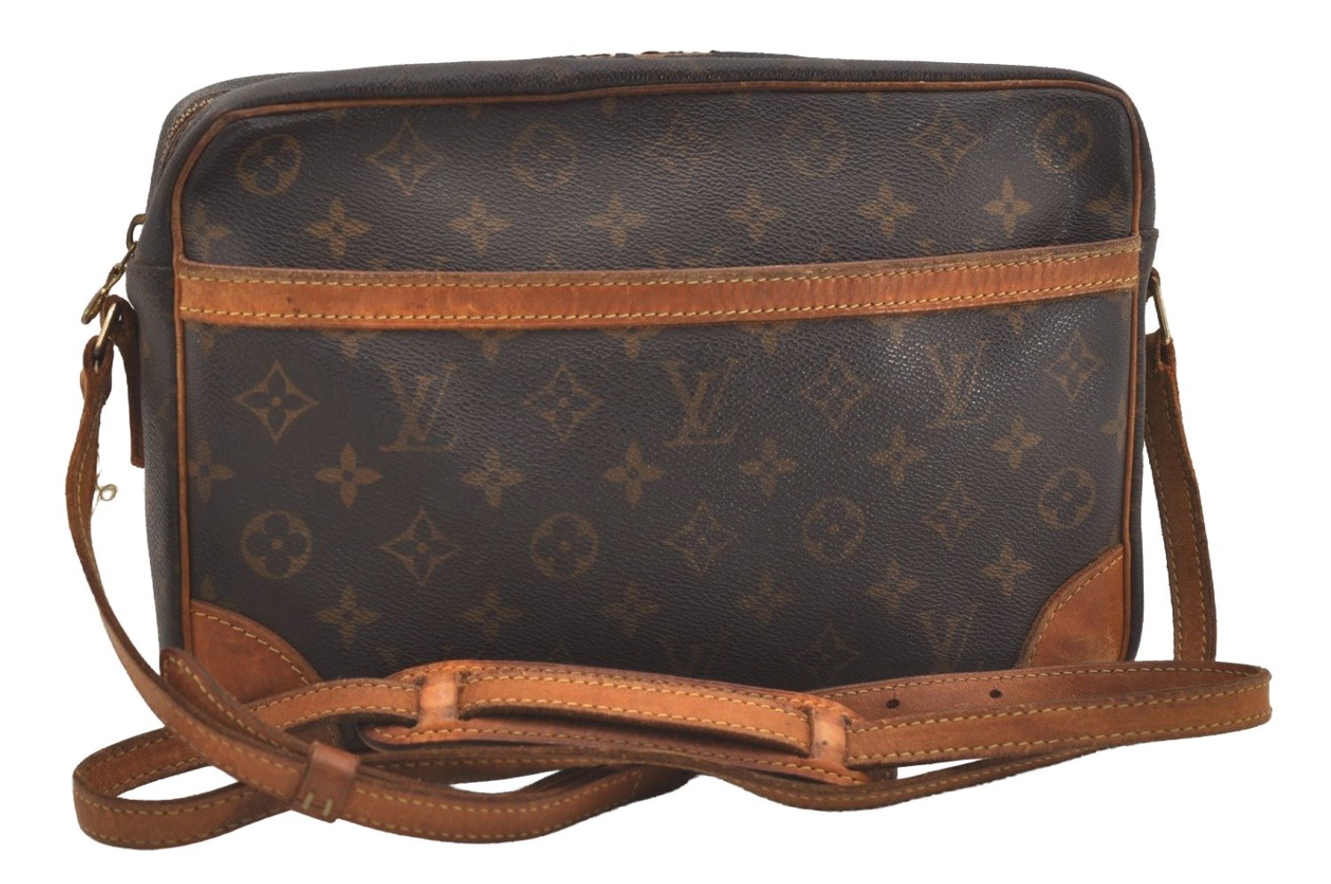 Authentic Louis Vuitton Monogram Trocadero 30 Shoulder Bag M51272 Junk 4910J