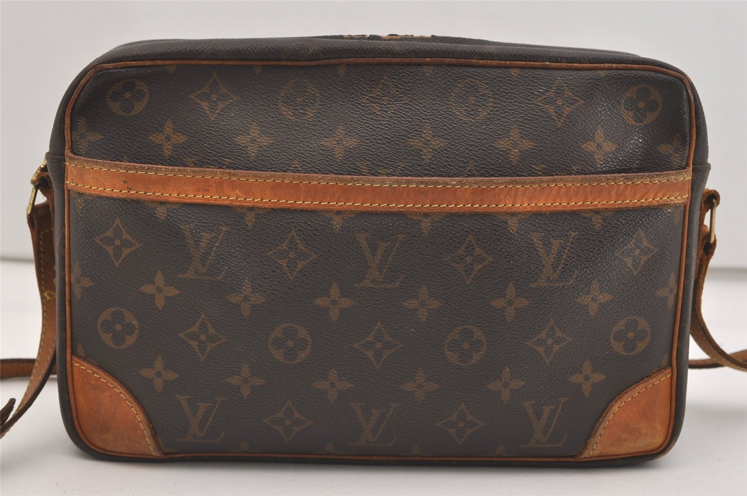 Authentic Louis Vuitton Monogram Trocadero 30 Shoulder Bag M51272 Junk 4910J