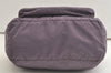 Authentic PRADA Nylon Tessuto Leather Shoulder Cross Body Bag Purse Purple 4911K