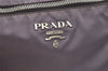 Authentic PRADA Nylon Tessuto Leather Shoulder Cross Body Bag Purse Purple 4911K