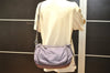 Authentic PRADA Nylon Tessuto Leather Shoulder Cross Body Bag Purse Purple 4911K