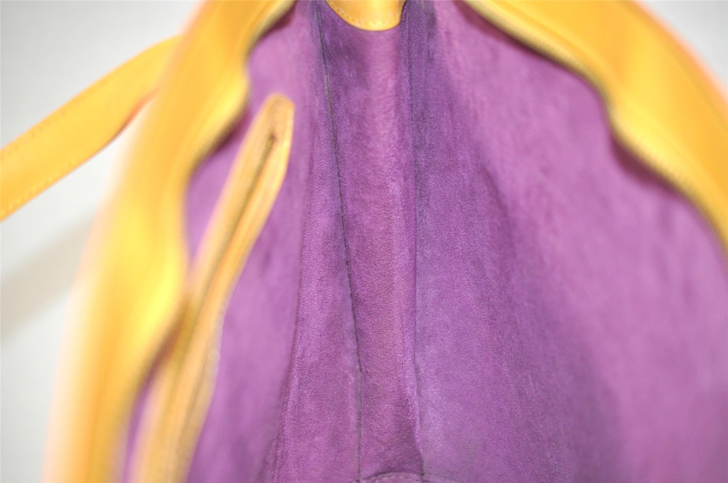 Auth Louis Vuitton Epi Saint Jacques Shopping Shoulder Bag M52269 Yellow 4912J