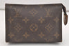 Auth Louis Vuitton Monogram Poche Toilette 15 M47546 Cosmetics Pouch Junk 4913J