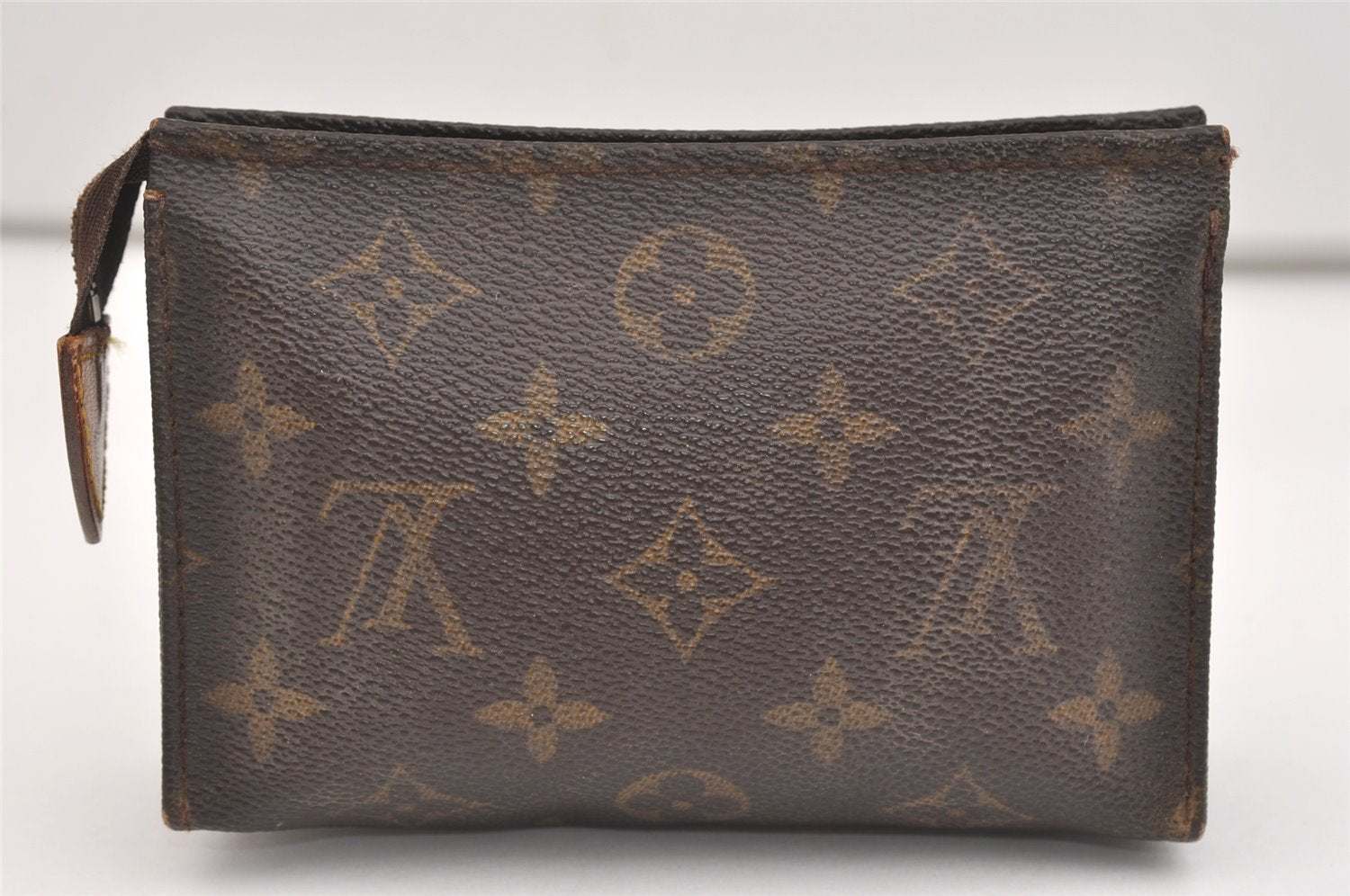 Auth Louis Vuitton Monogram Poche Toilette 15 M47546 Cosmetics Pouch Junk 4913J