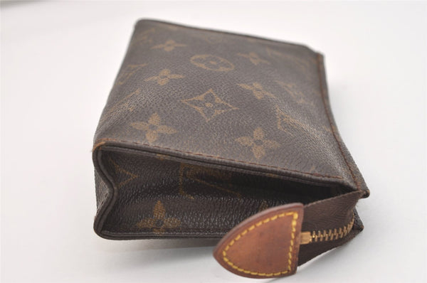Auth Louis Vuitton Monogram Poche Toilette 15 M47546 Cosmetics Pouch Junk 4913J