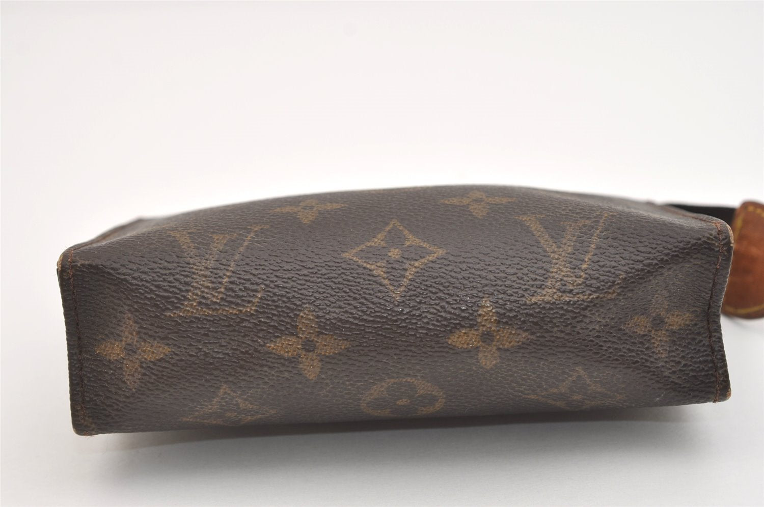 Auth Louis Vuitton Monogram Poche Toilette 15 M47546 Cosmetics Pouch Junk 4913J