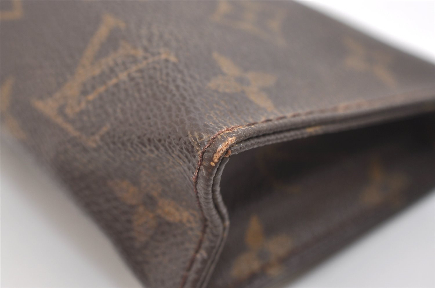 Auth Louis Vuitton Monogram Poche Toilette 15 M47546 Cosmetics Pouch Junk 4913J