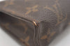 Auth Louis Vuitton Monogram Poche Toilette 15 M47546 Cosmetics Pouch Junk 4913J