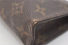 Auth Louis Vuitton Monogram Poche Toilette 15 M47546 Cosmetics Pouch Junk 4913J