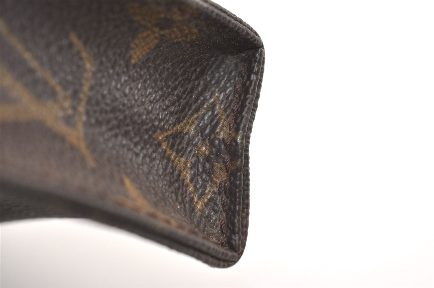 Auth Louis Vuitton Monogram Poche Toilette 15 M47546 Cosmetics Pouch Junk 4913J