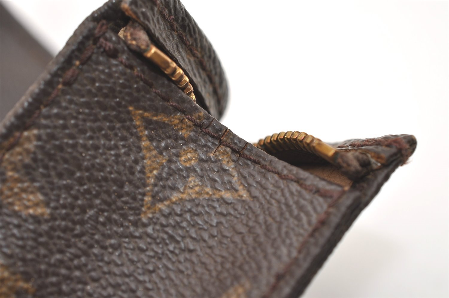 Auth Louis Vuitton Monogram Poche Toilette 15 M47546 Cosmetics Pouch Junk 4913J