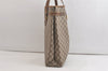 Authentic GUCCI Vintage Shoulder Tote Bag GG PVC Leather Brown 4913K