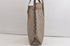 Authentic GUCCI Vintage Shoulder Tote Bag GG PVC Leather Brown 4913K