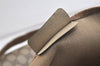 Authentic GUCCI Vintage Shoulder Tote Bag GG PVC Leather Brown 4913K