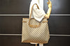 Authentic GUCCI Vintage Shoulder Tote Bag GG PVC Leather Brown 4913K