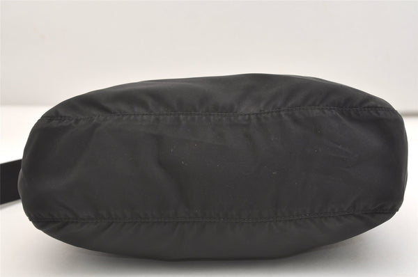Authentic PRADA Nylon Tessuto Leather Shoulder Cross Body Bag Purse Black 4914J