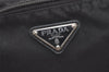 Authentic PRADA Nylon Tessuto Leather Shoulder Cross Body Bag Purse Black 4914J
