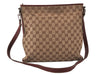 Authentic GUCCI Shoulder Cross Body Bag GG Canvas Leather 113013 Brown 4914K