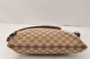 Authentic GUCCI Shoulder Cross Body Bag GG Canvas Leather 113013 Brown 4914K