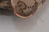 Authentic GUCCI Shoulder Cross Body Bag GG Canvas Leather 113013 Brown 4914K
