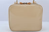 Authentic GUCCI Bamboo 2Way Shoulder Hand Bag Enamel Beige Junk 4915K