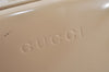 Authentic GUCCI Bamboo 2Way Shoulder Hand Bag Enamel Beige Junk 4915K