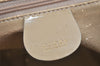 Authentic GUCCI Bamboo 2Way Shoulder Hand Bag Enamel Beige Junk 4915K