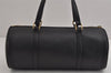 Authentic ETRO Vintage Shoulder Hand Bag Purse Leather Black 4916J