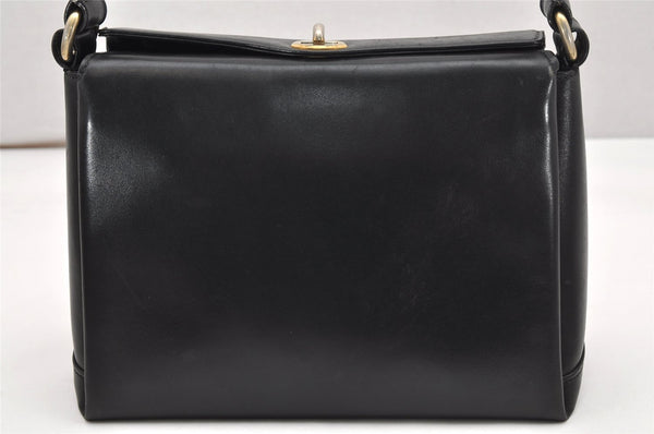 Authentic GUCCI Vintage Shoulder Hand Bag Purse Leather Black 4916K