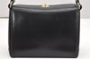 Authentic GUCCI Vintage Shoulder Hand Bag Purse Leather Black 4916K