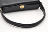 Authentic GUCCI Vintage Shoulder Hand Bag Purse Leather Black 4916K