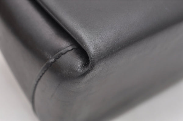 Authentic GUCCI Vintage Shoulder Hand Bag Purse Leather Black 4916K